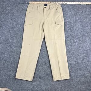 Propper Pants Mens Size 12R Khaki Cargo Tactical Ripstop Utility Work